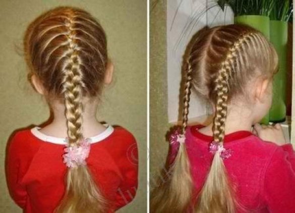 Как заплести красиво волосы девочке поэтапно?